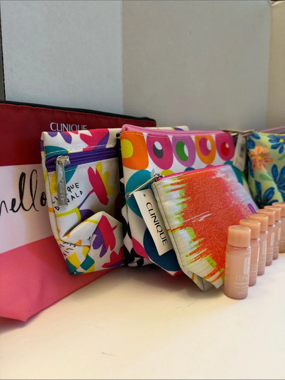 Clinique Bag and a Moisture Surge Mini Lotion